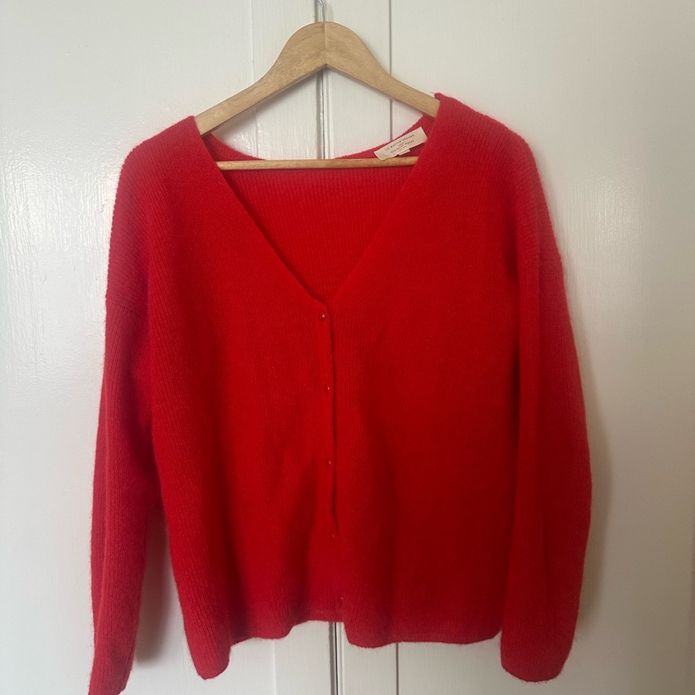 Sezane Red Women's Cardigan - Picture 3 of 4
